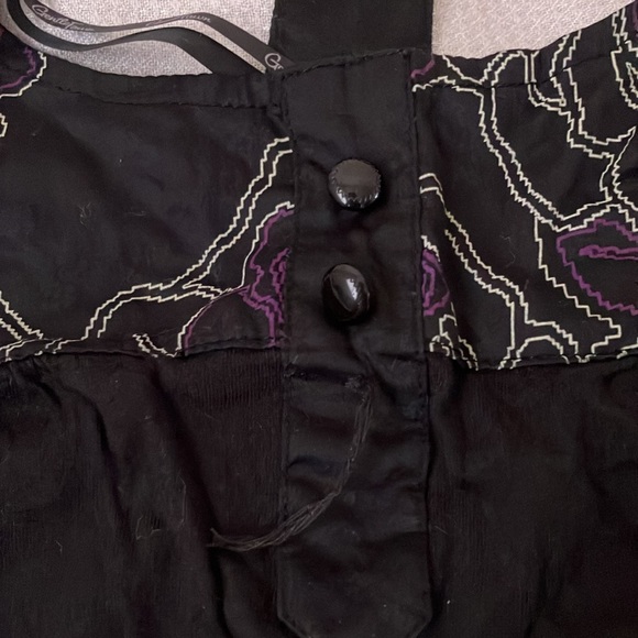 Gentle Fawn black long tank top with embroidery - Picture 7 of 10